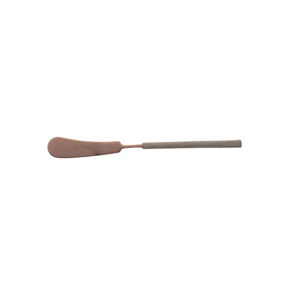 Couteau à beurre 18/10 mat choco/anthracite 15,6cm