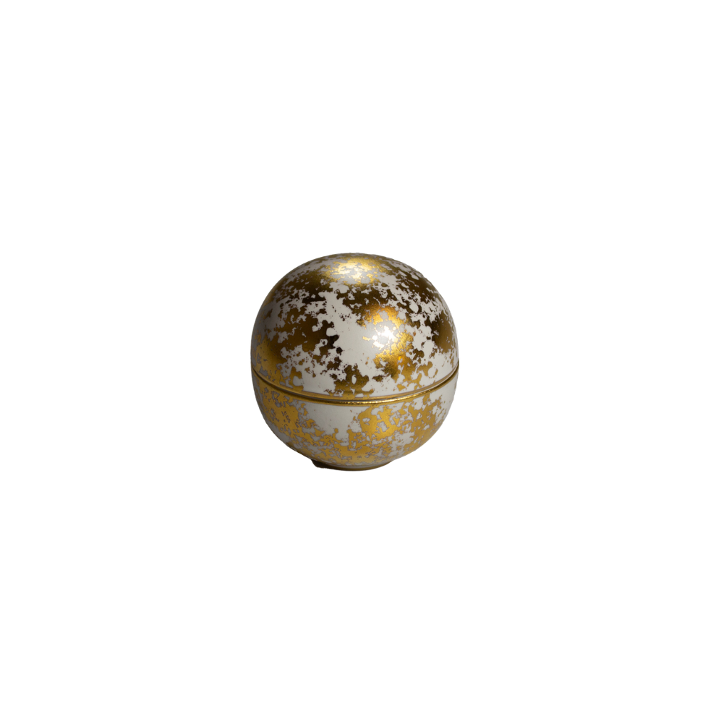 Bol boule avec couvercle Gold Luster 7 cm