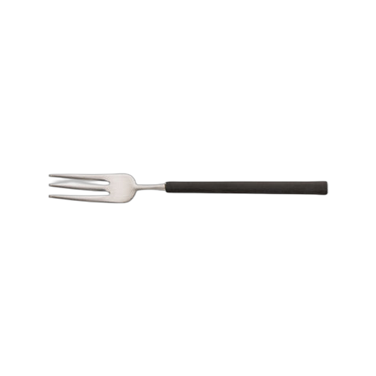 Fourchette à gâteau 18/10 vintage noir mat 13,8 cm