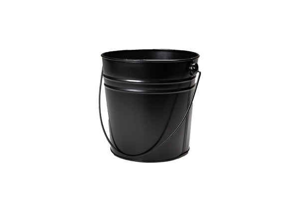 Inox acier service seau 16 cm noir