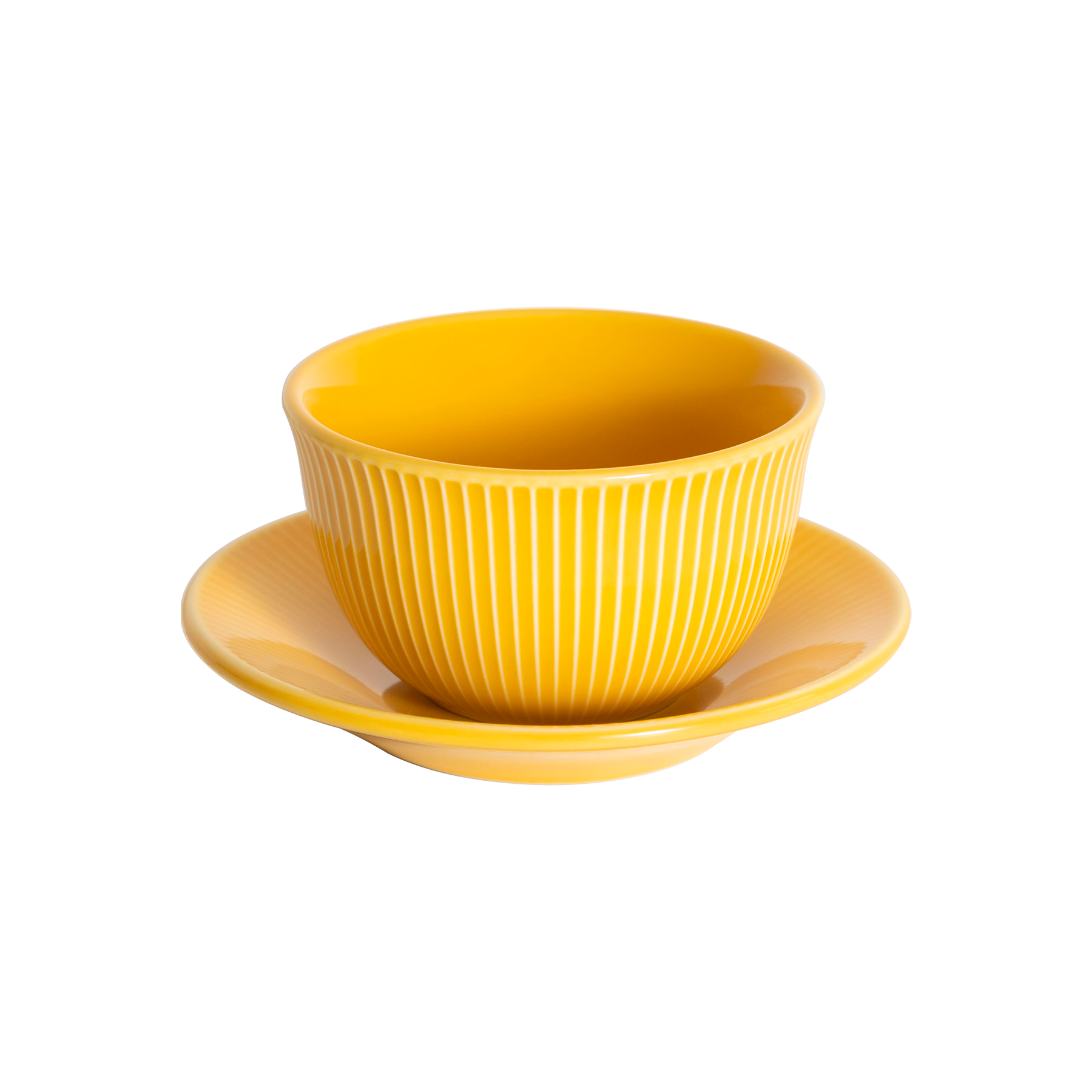 Tasse Boram Um 200ml et Assiette - Jaune