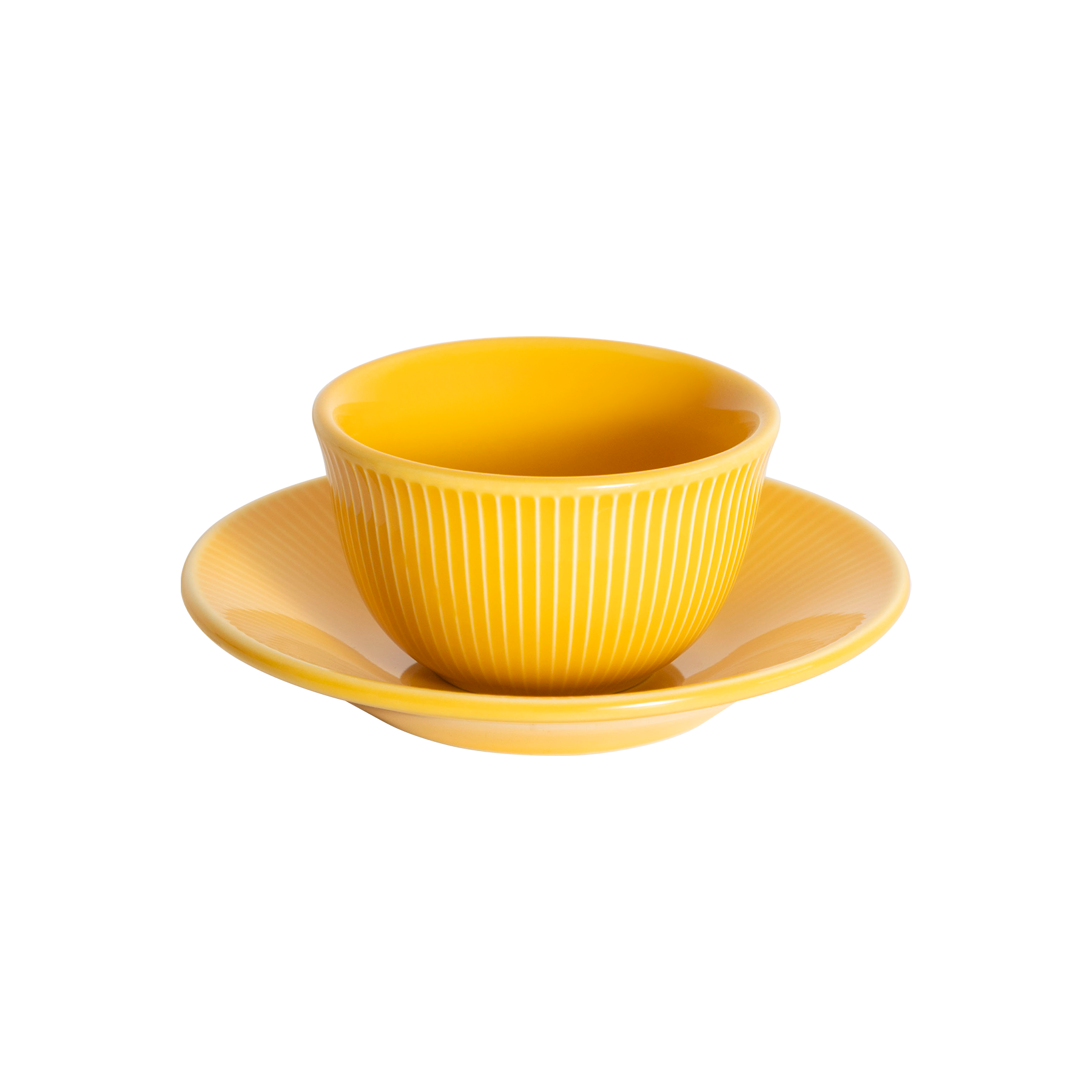 Tasse Boram Um 120ml et Assiette - Jaune