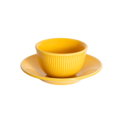 Tasse Boram Um 120ml et Assiette - Jaune