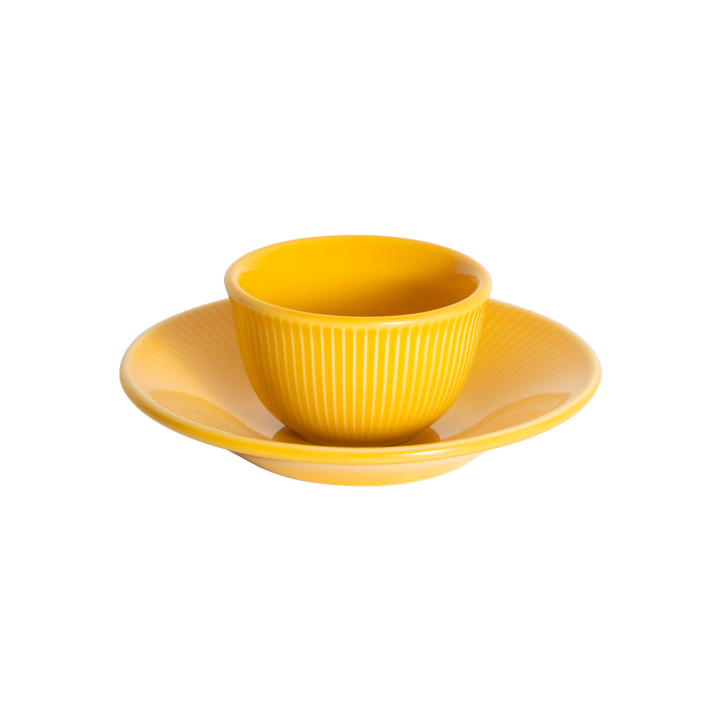 Tasse Boram Um 80ml et Assiette - Jaune