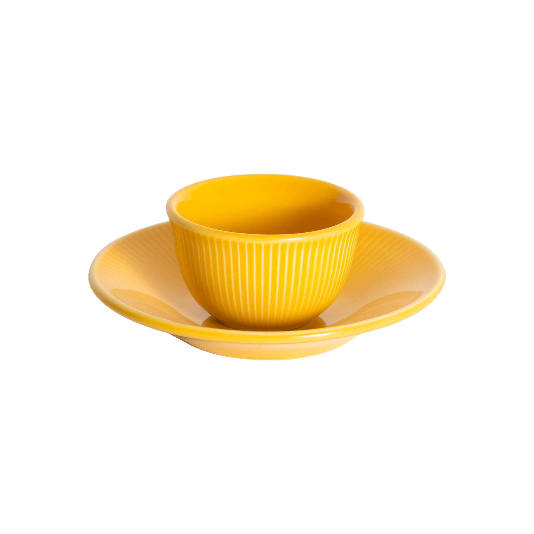 Tasse Boram Um 80ml et Assiette - Jaune