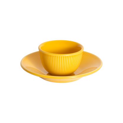 Tasse Boram Um 80ml et Assiette - Jaune