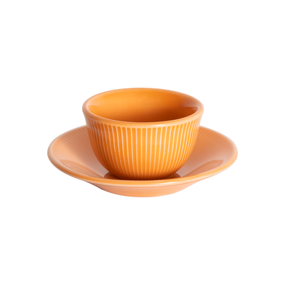 Tasse Boram Um 120ml et Assiette - Orange