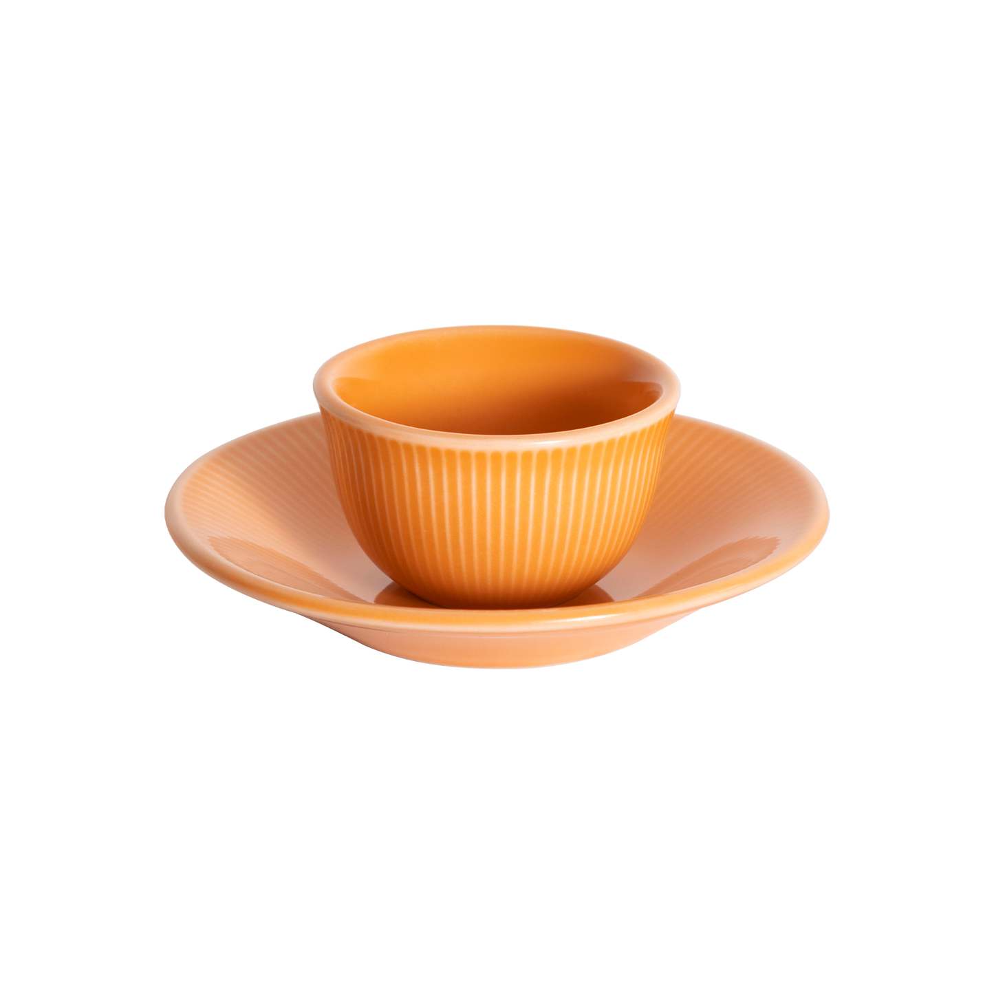 Tasse Boram Um 80ml et Assiette - Orange