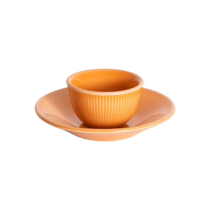 Tasse Boram Um 80ml et Assiette - Orange