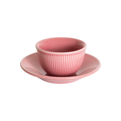 Tasse Boram Um 120ml et Assiette - Rose Poudre