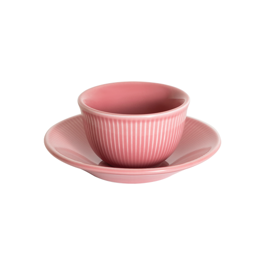 Tasse Boram Um 120ml et Assiette - Rose Poudre