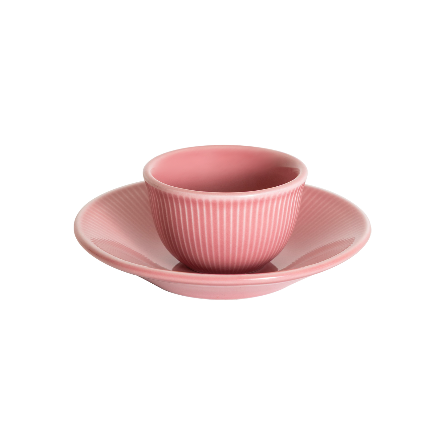 Tasse Boram Um 80ml et Assiette - Rose Poudre