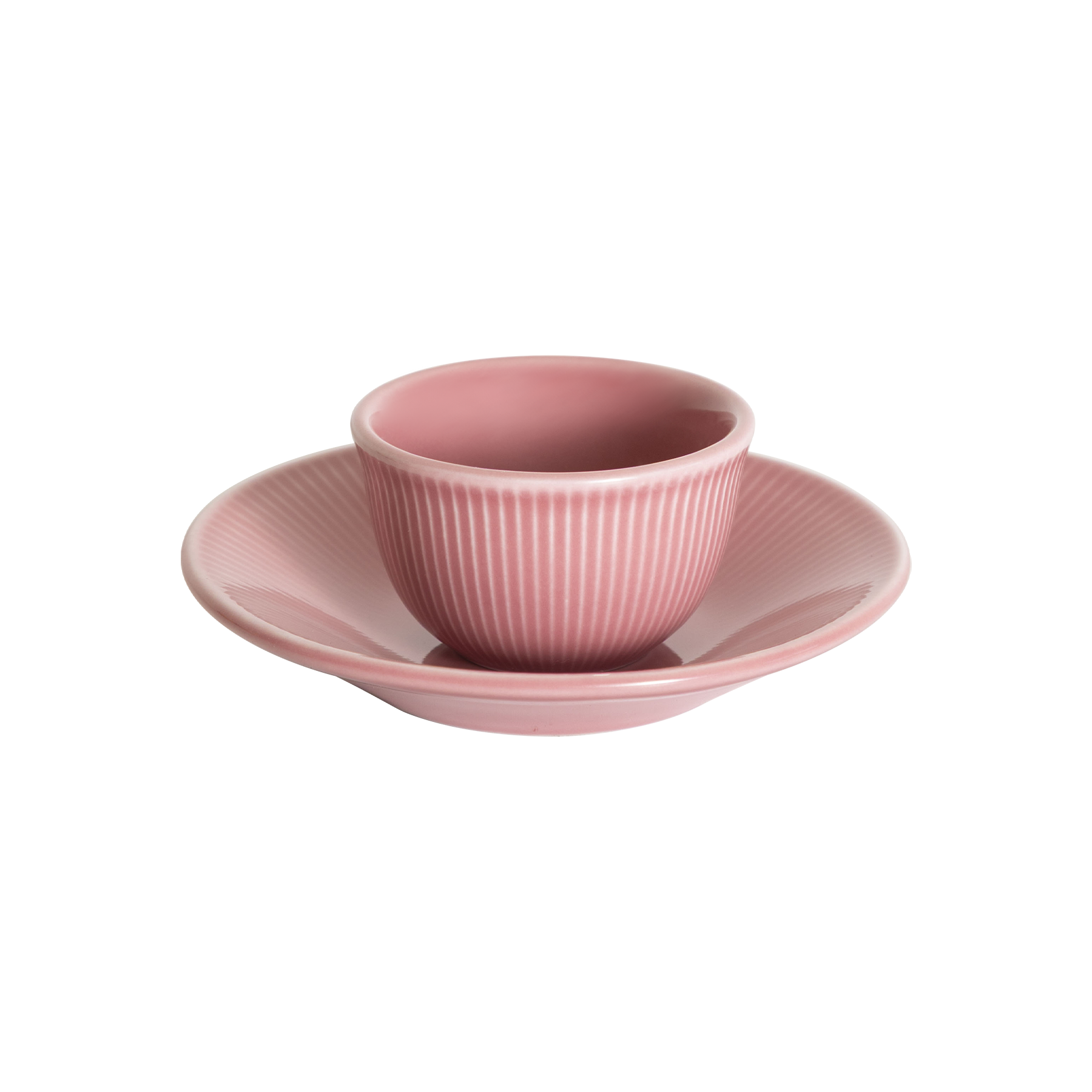 Tasse Boram Um 80ml et Assiette - Rose Poudre