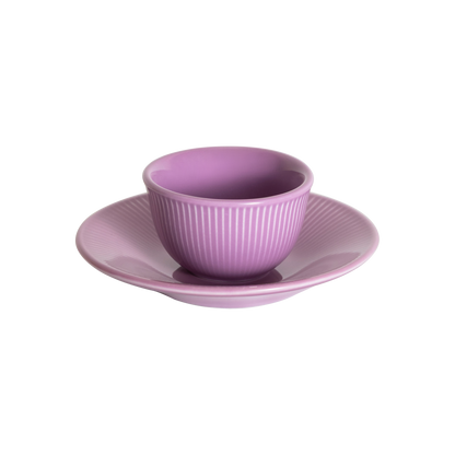 Tasse Boram Um 80ml et Assiette - Violet
