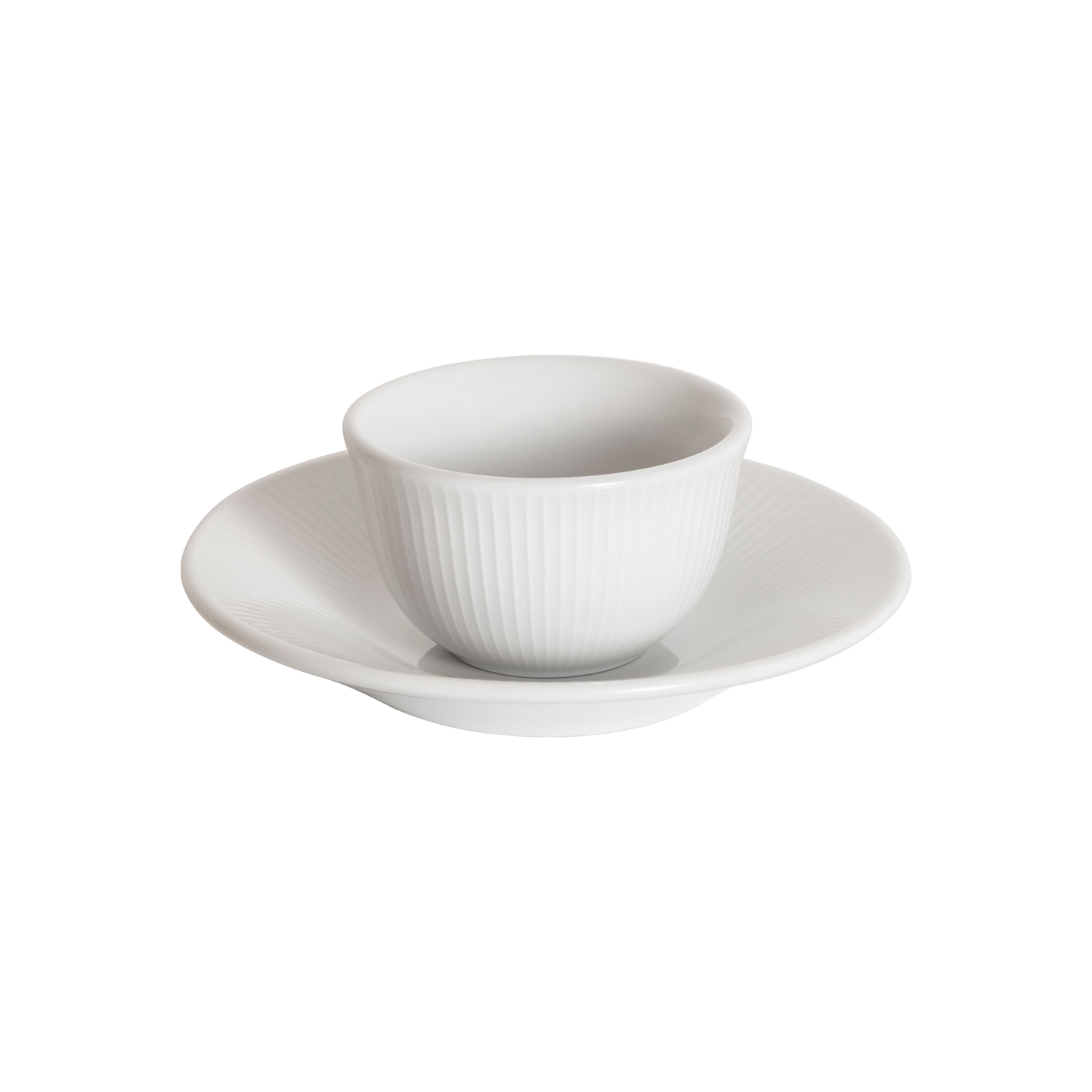 Tasse Boram Um 80ml et Assiette - Blanc