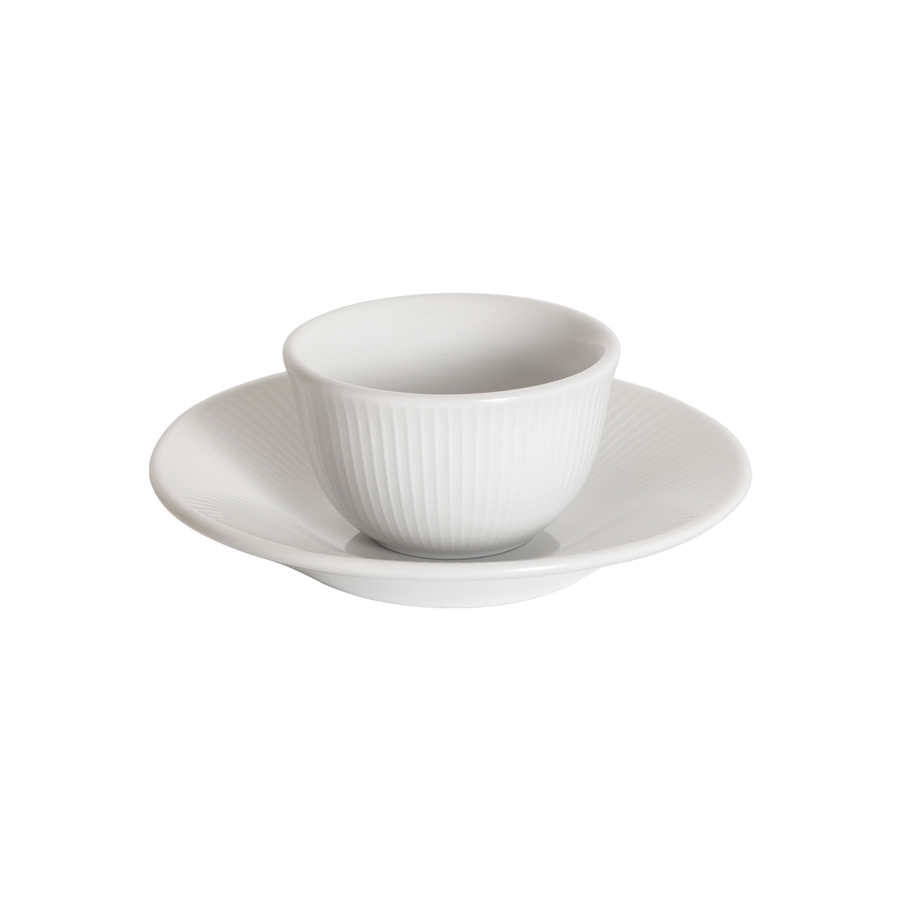 Tasse Boram Um 80ml et Assiette - Blanc