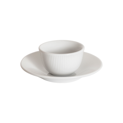 Tasse Boram Um 80ml et Assiette - Blanc