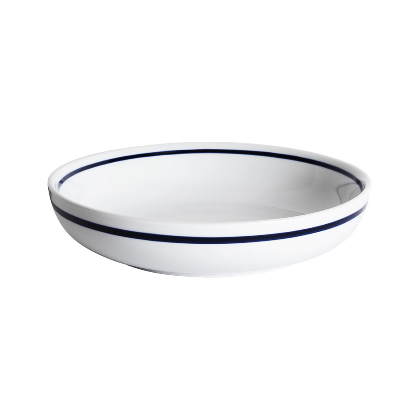 Assiette Creuse 22cm (L) - Bleu Rayé