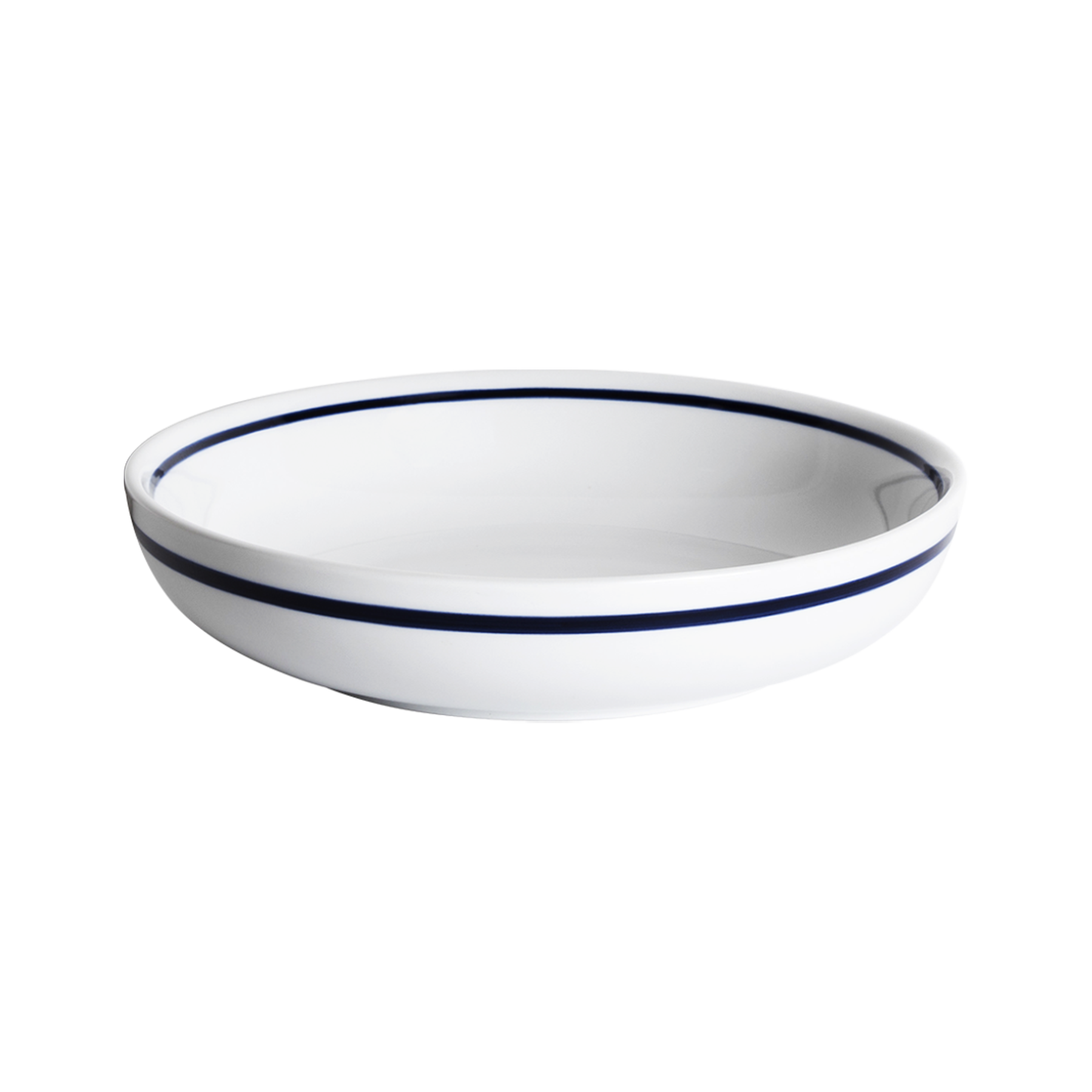 Assiette Creuse 22cm (L) - Bleu Rayé