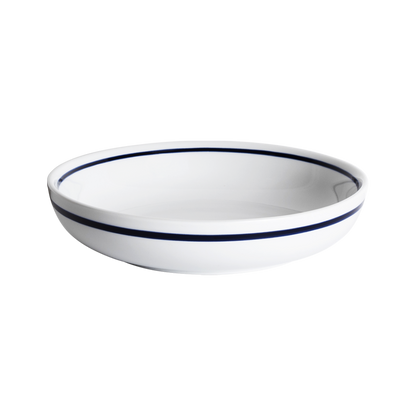 Assiette Creuse 22cm (L) - Bleu Rayé