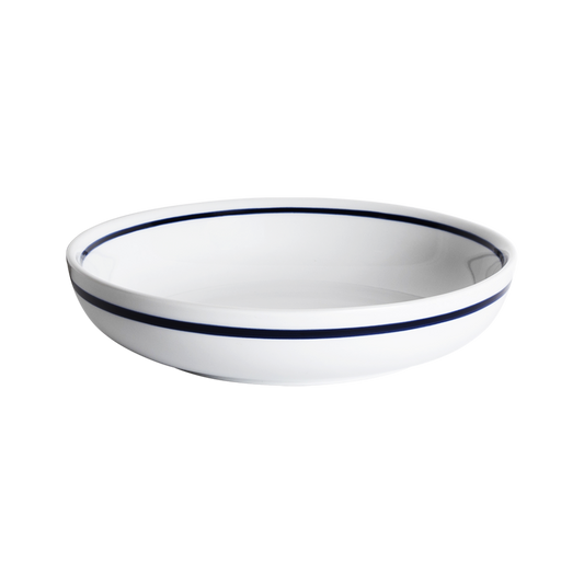 Assiette Creuse 22cm (L) - Bleu Rayé