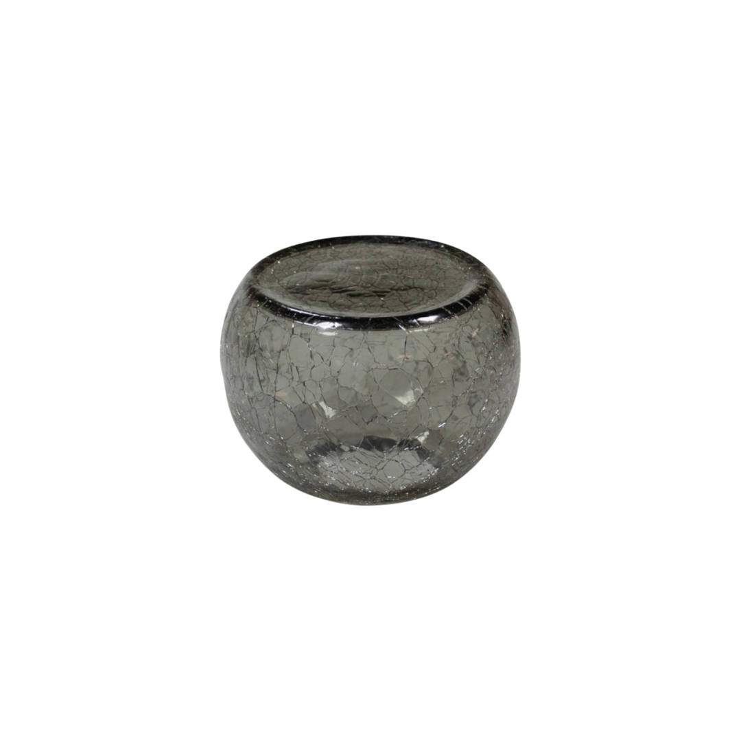 Plat rectangulaire verre craquelé 24 x 15 cm