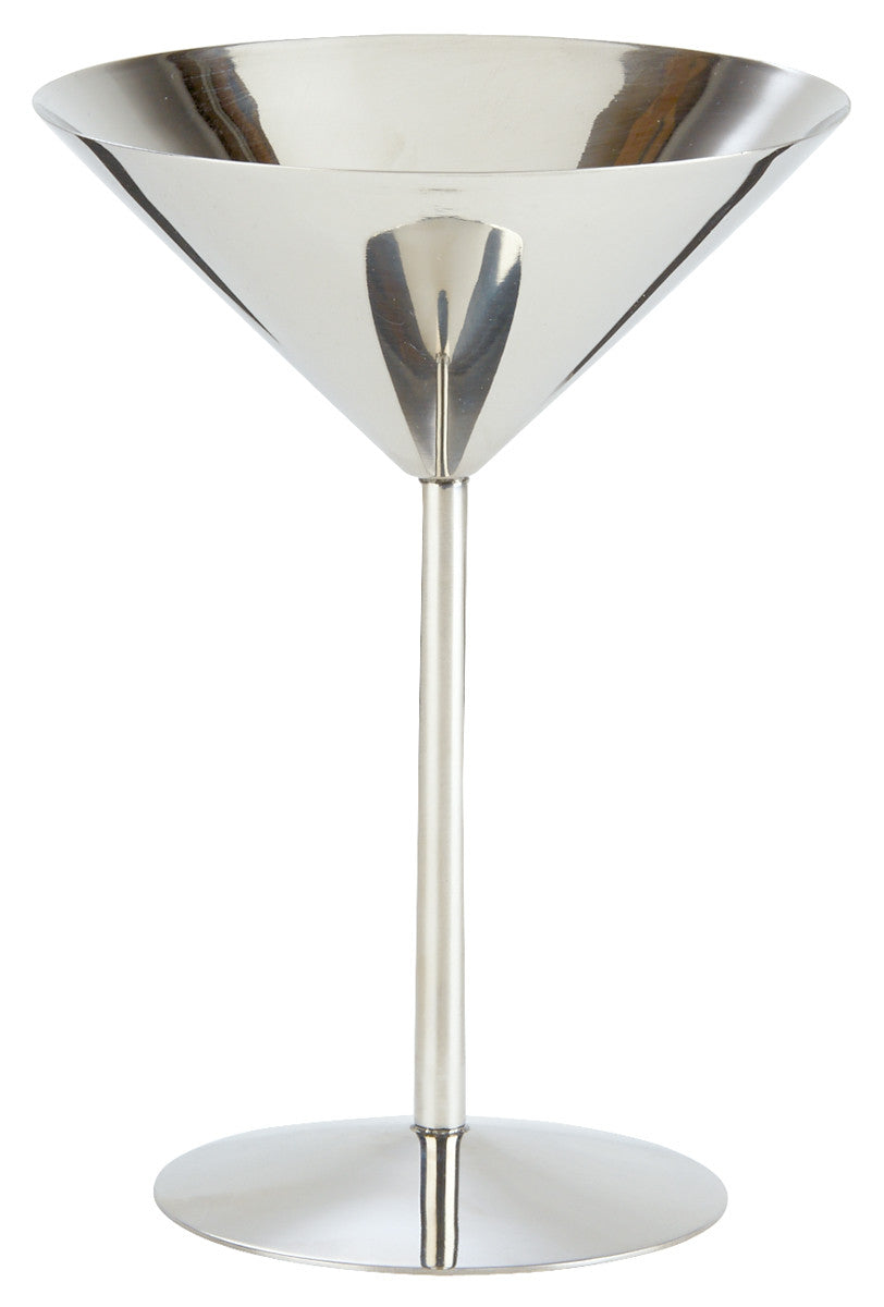 Inox acier martini verre haut 220 ml