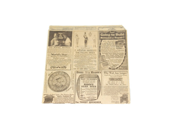 Greaseproof papier bag "Newspaper Marron" 500 pcs