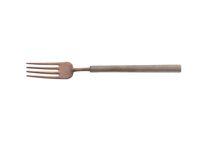 Fourchette de table SR 18/10 mat chocolat/anthracite 20,4 cm