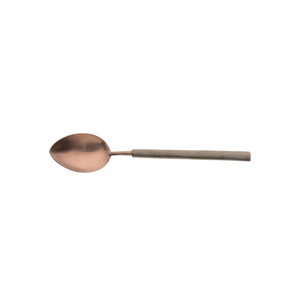 Cuillère à dessert 18/10 mat choco/anthracite 17,4 cm