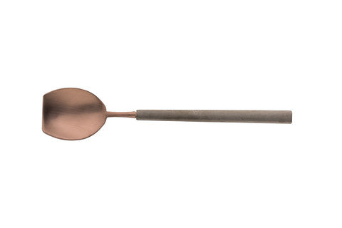 Cuillère à glace/dessert 18/10 mat choco/anthracite