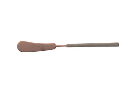 Couteau à beurre 18/10 mat choco/anthracite 15,6cm
