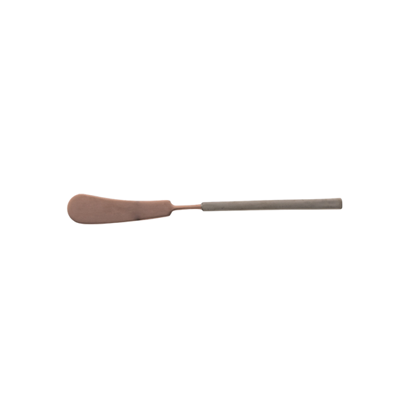 Couteau à beurre 18/10 mat choco/anthracite 15,6cm
