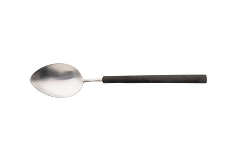 Cuillère à dessert 18/10 vintage noir mat 17,4 cm