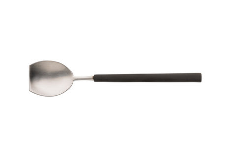 Cuillère à glace/dessert 18/10 vintage noir mat 12,8 cm