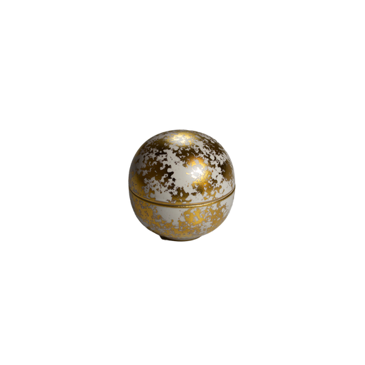 Bol boule avec couvercle Gold Luster 7 cm