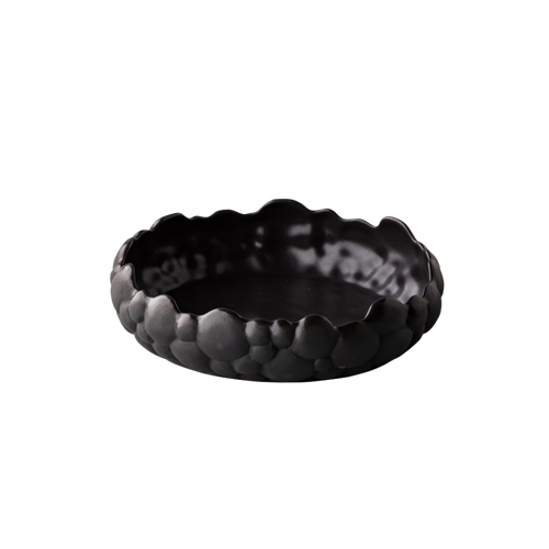 Bol incurvé Bubble noir 20 x 5,5 cm