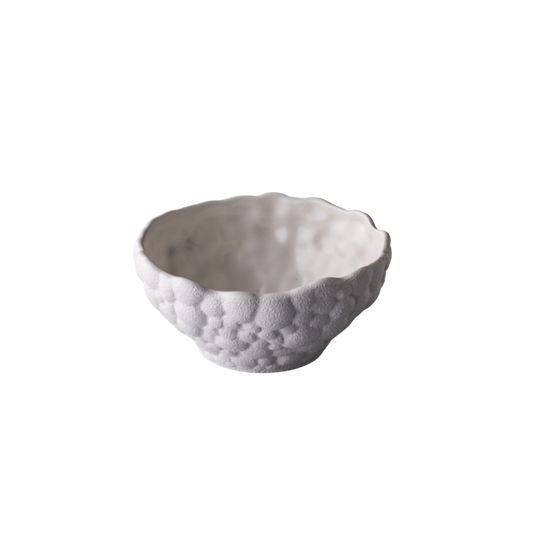 Bol creux Bubble blanc petit 14,5 x 7 cm