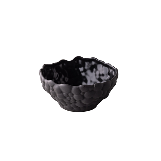 Bol creux Bubble noir petit 14,5 x 7 cm