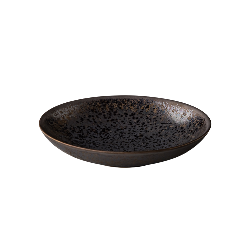 Assiette creuse bronze Rock 16 x 3 cm