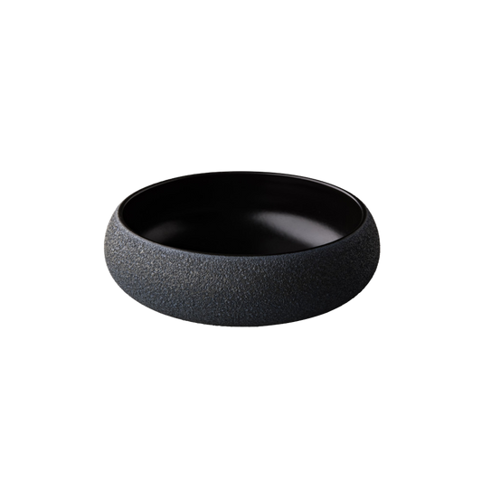 Assiette creuse Vulcanic noir M 19,5 x 6,7 cm