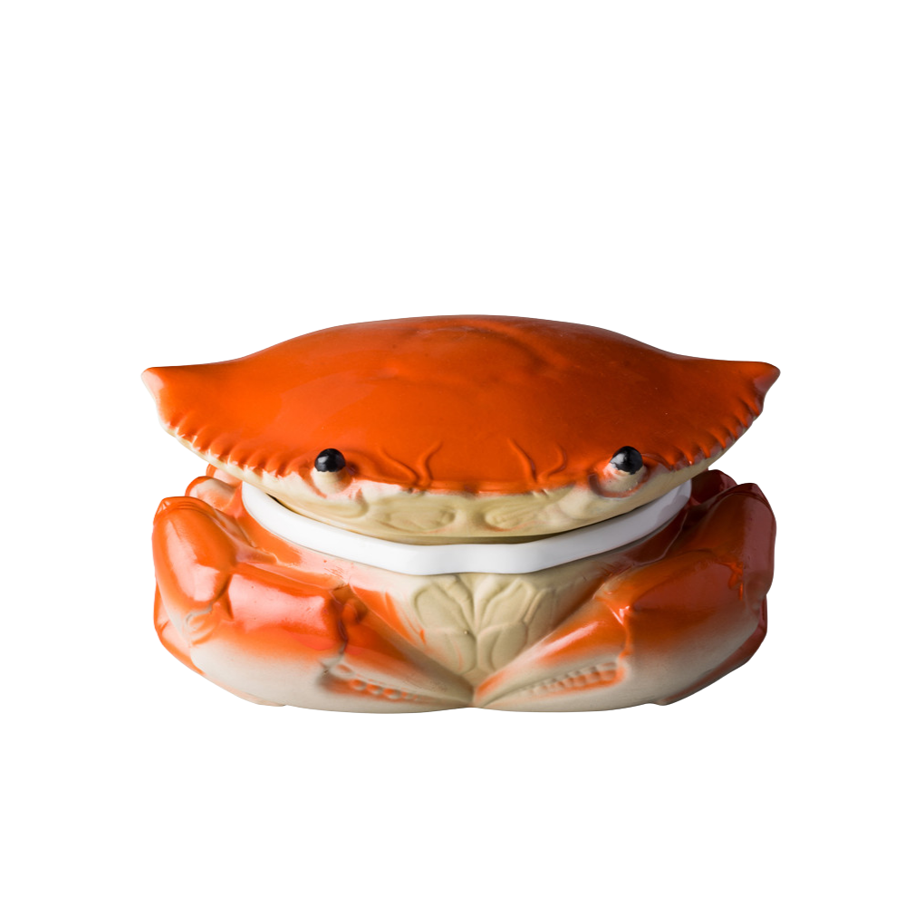 Pot crabe rouge avec couvercle 25 x 9 cm