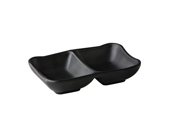Bol zen 2 compartments noir 13 x 8,5 x 3 cm