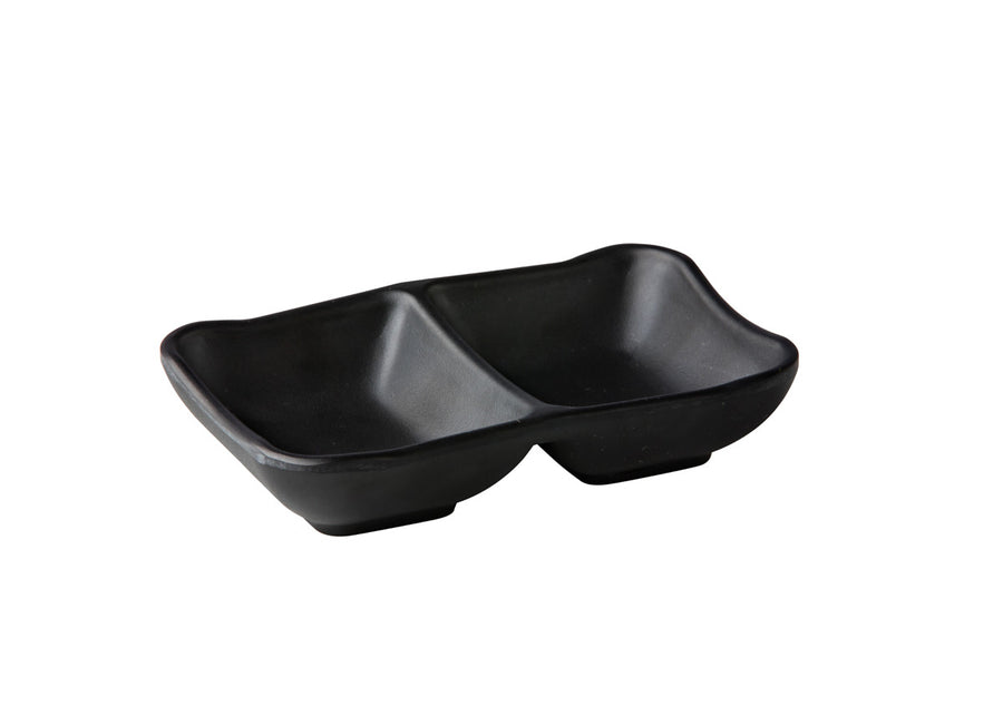 Bol zen 2 compartments noir 13 x 8,5 x 3 cm