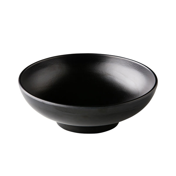 Rond noodle bol Zen noir 22,5 cm