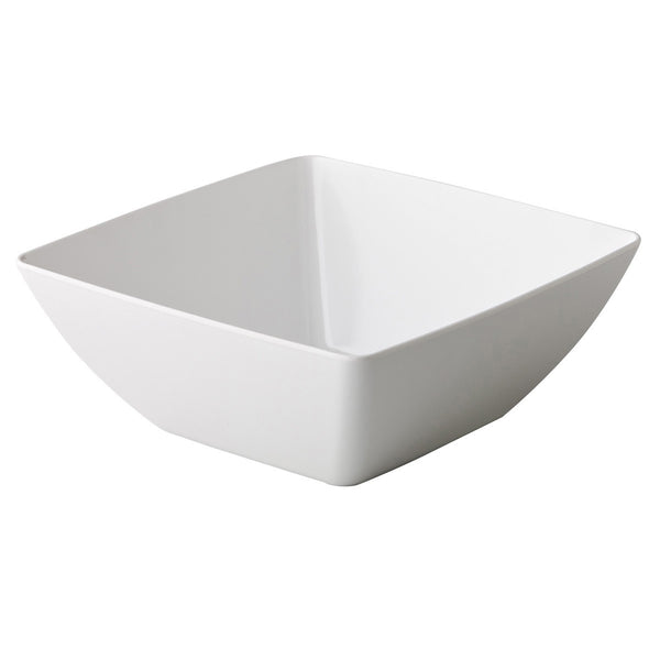 Curved carre bol blanc 19 x 19 x 10 cm