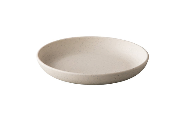 Galet Cream organique assiette creuse 21,5 cm