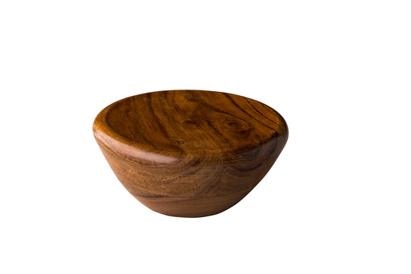 Assiette conique haute ShApes en acacia