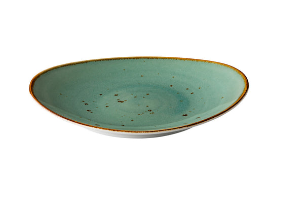 Assiette ovale Aqua