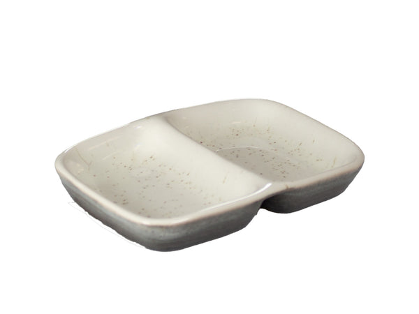 Cleo trempette plat 2-sections 9.3 x 7 x 1.5 cm